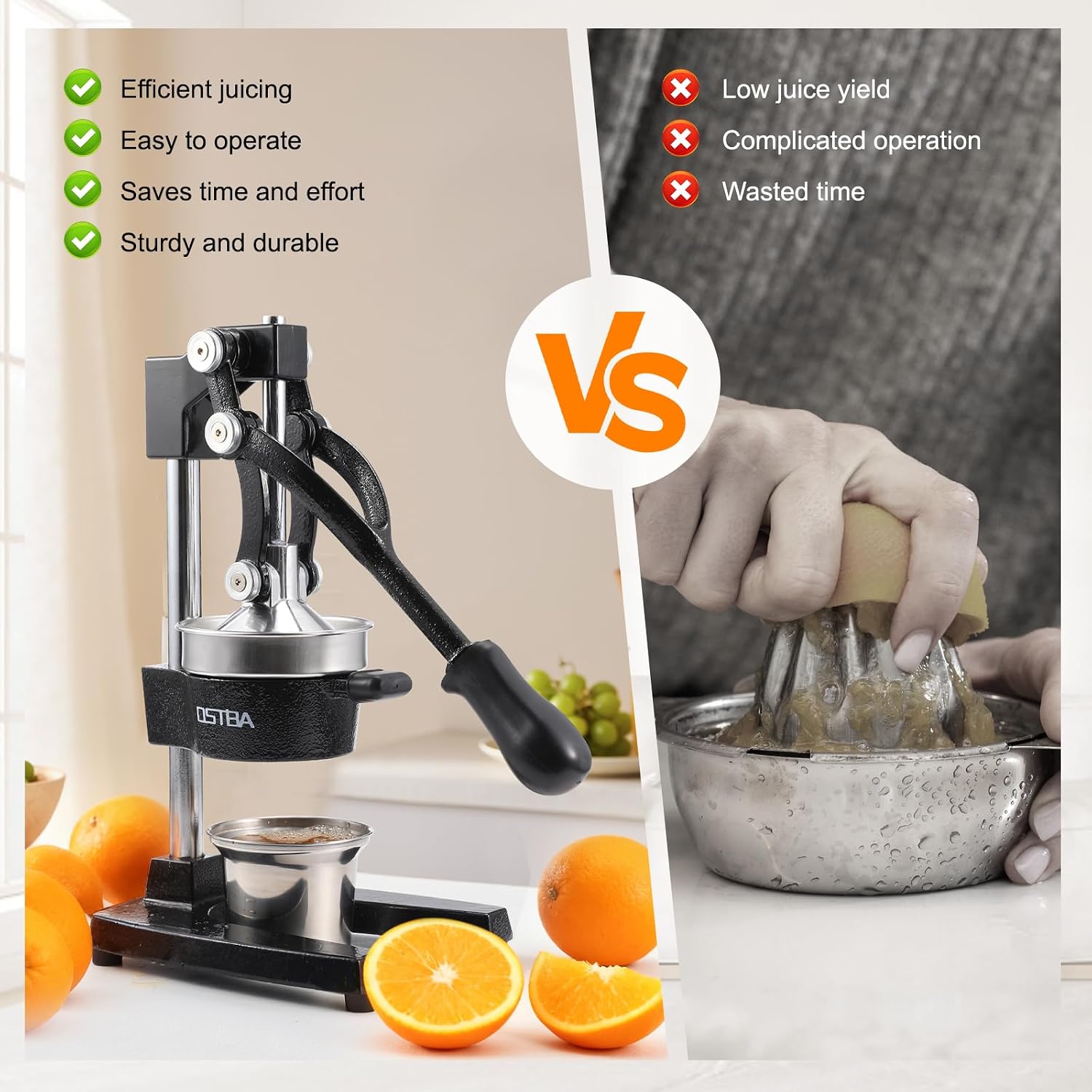 Cast Iron Manual Citrus Juicer - Citrus Juicer Bar ulasan dan harga