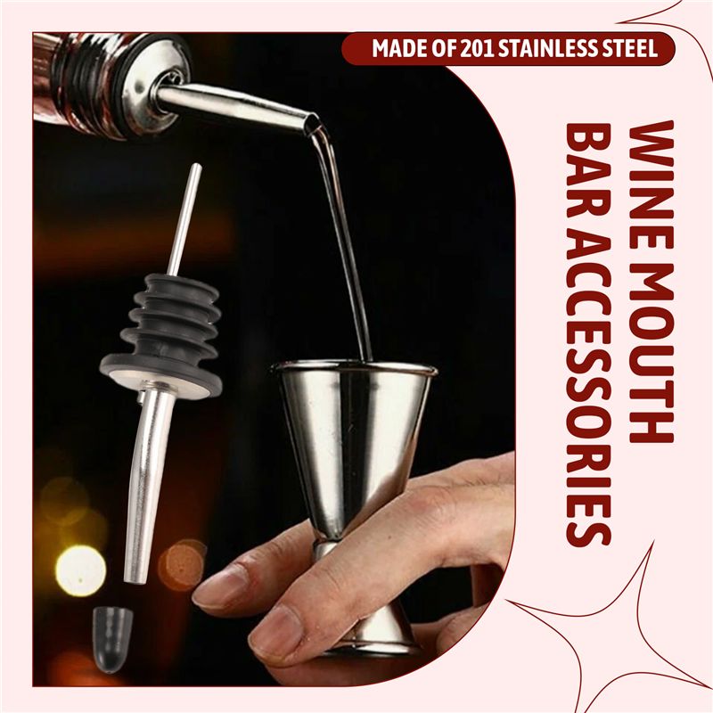 6Pcs Stainless Steel Pourers,S - Speed Pourer Cap ulasan dan harga