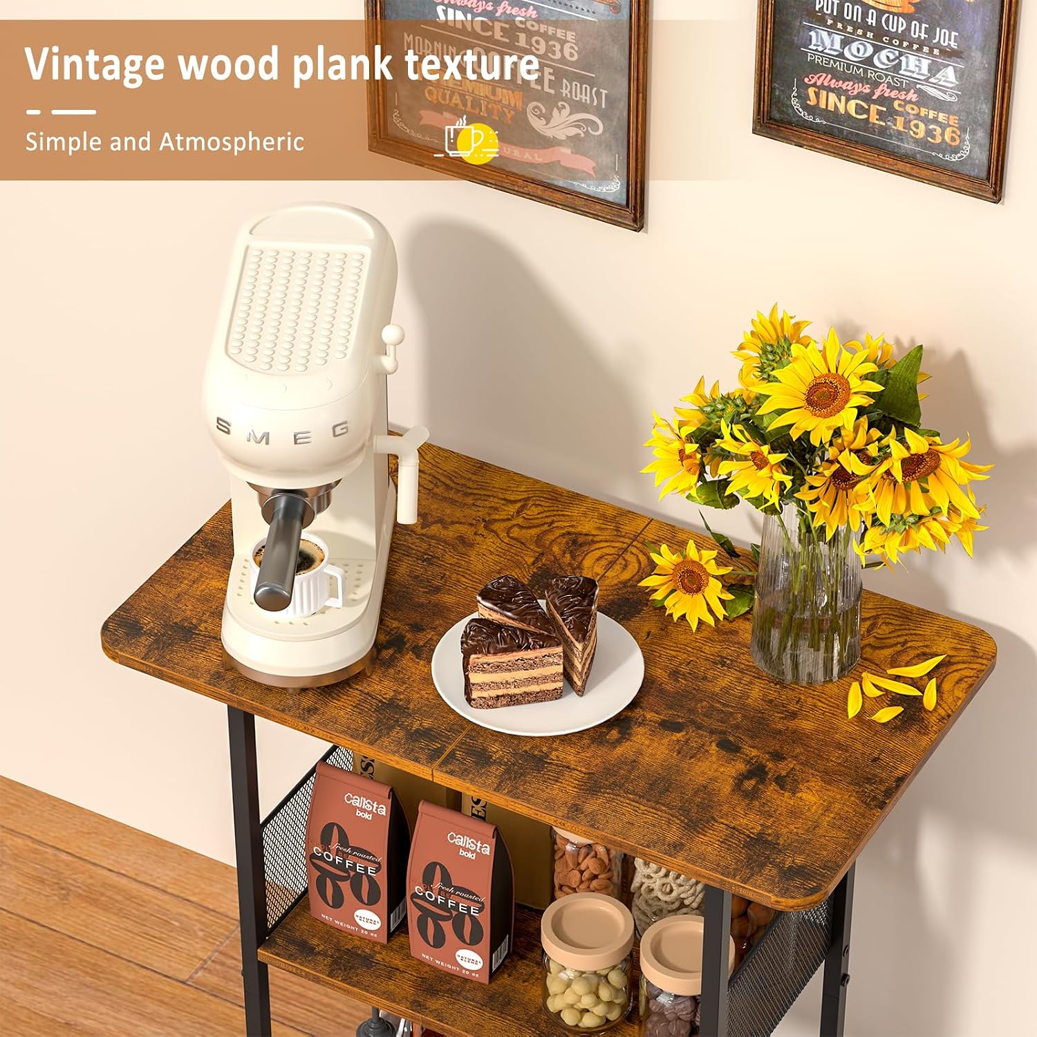 Mini Floor Standing Coffee Bar - Home Bar Setup ulasan dan harga