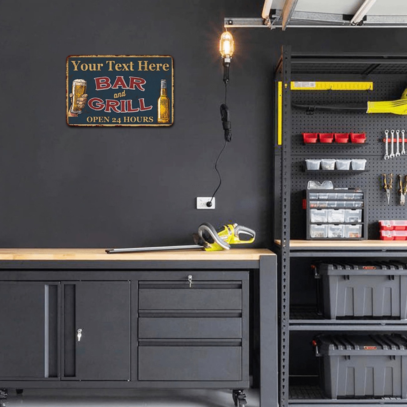 Customizable Bar & Grill Alumi - Home Bar Signs ulasan dan harga
