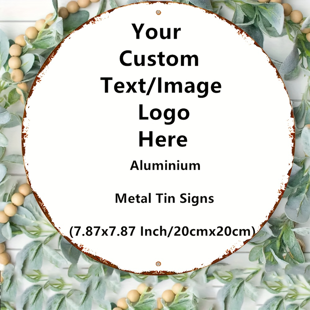 Custom Round 2D Metal Tin Sign - Home Bar Signs ulasan dan harga