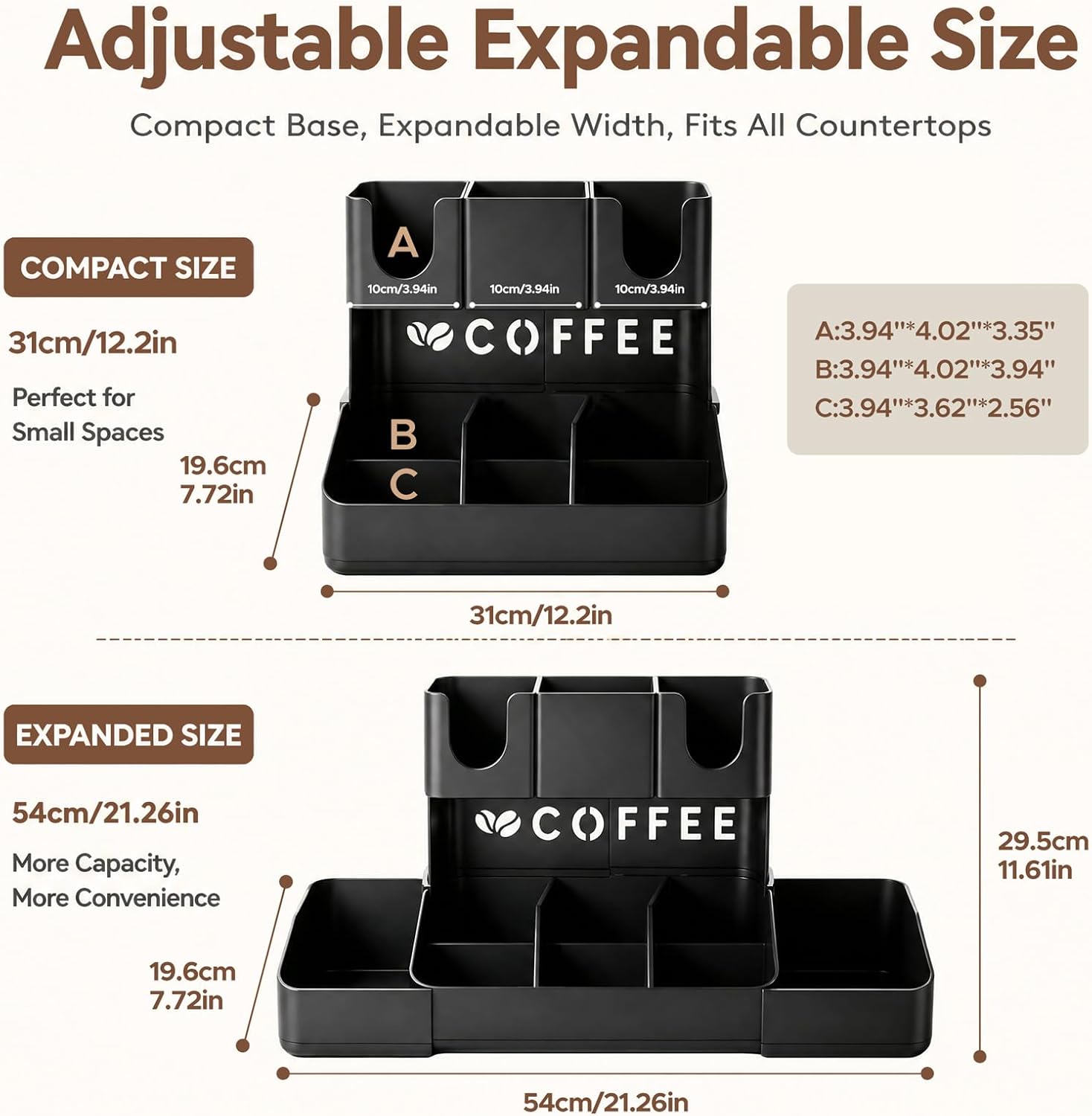 2 Tier Coffee Station Organize - Home Bar Setup ulasan dan harga