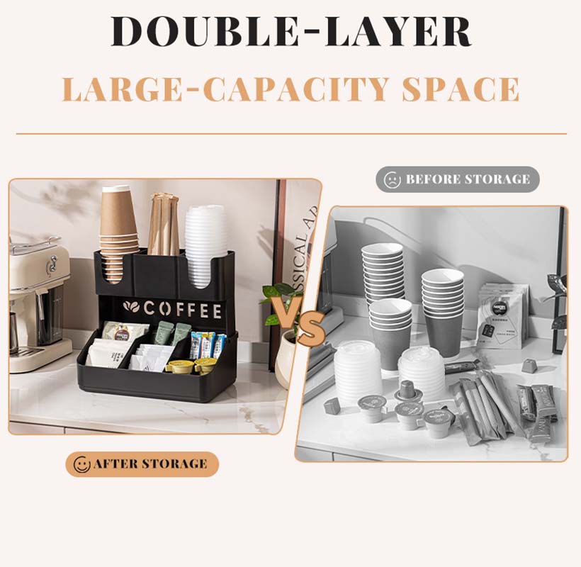 2 Tier Coffee Station Organize - Home Bar Setup ulasan dan harga