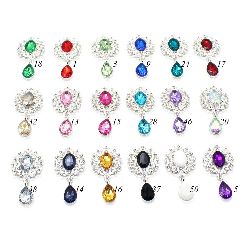 Shiny 25 * 46MM 10Pcs Crystal  - Cocktail Recipe Book ulasan dan harga