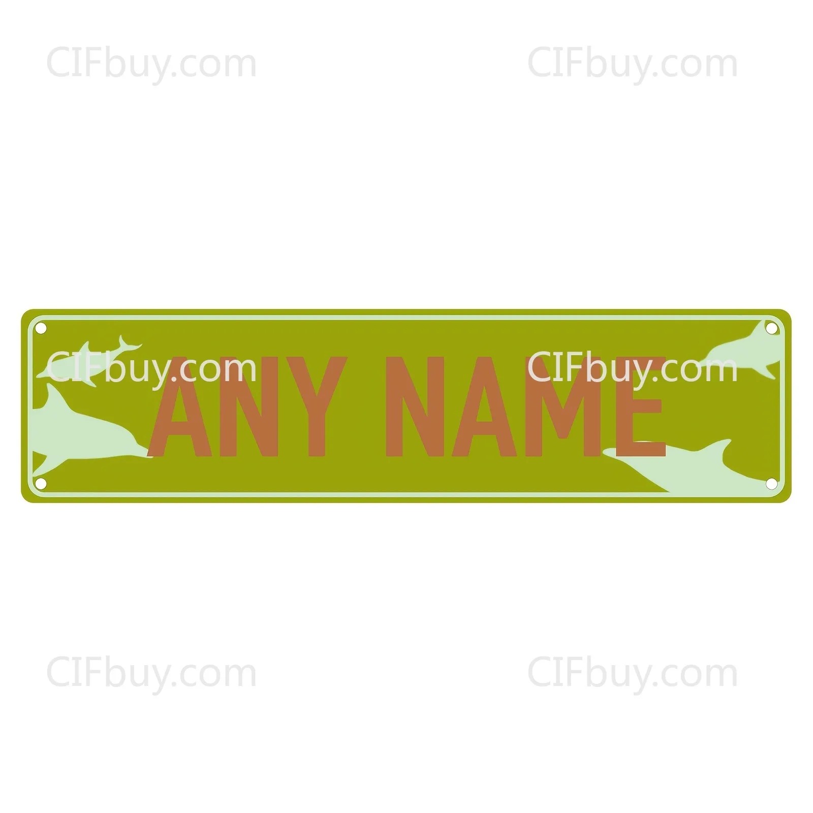 CIFbuy 2D Dolphin Metal Plaque - Home Bar Signs ulasan dan harga