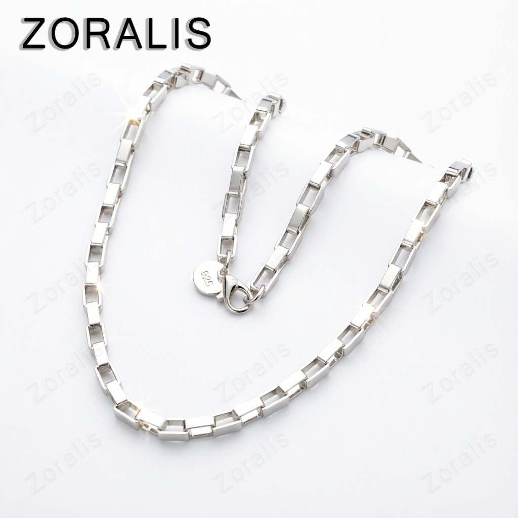 18K Gold 4mm Rectangle Link Ch - Bar Cart Gold ulasan dan harga