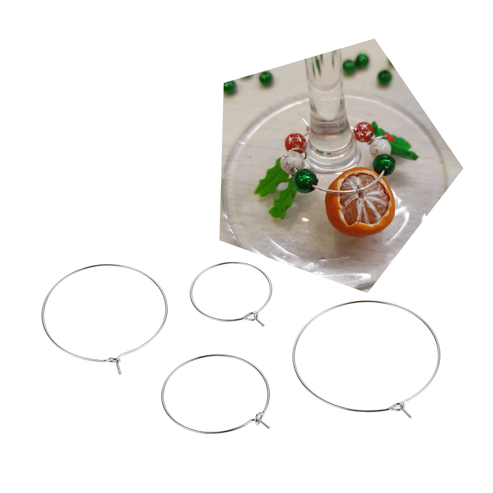 100pcs Iron Rings Making Wine  - Cocktail Recipe Book ulasan dan harga