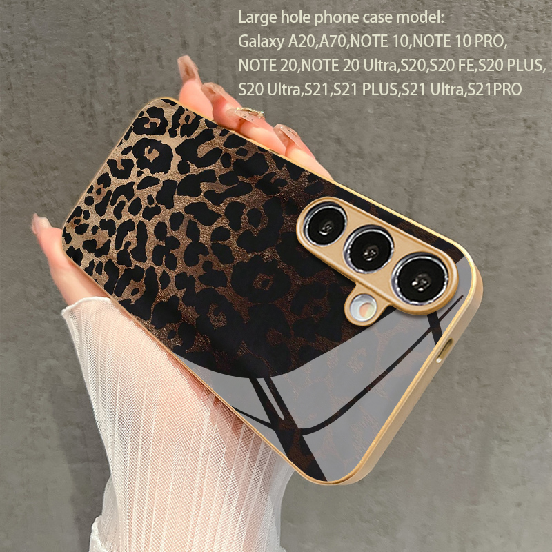 Retro Leopard Print 2D Phone C - Old Fashioned Glass ulasan dan harga
